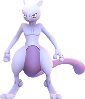 Image du Pokémon Mewtwo issue du jeu Pokémon GO.