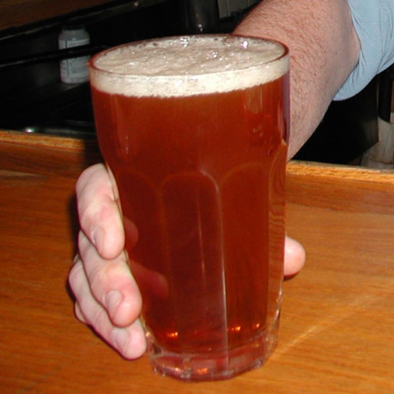 Photo d'une pinte de bière 