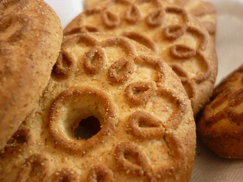 Biscuit sec, sablé, galette ou palet, aux fruits.