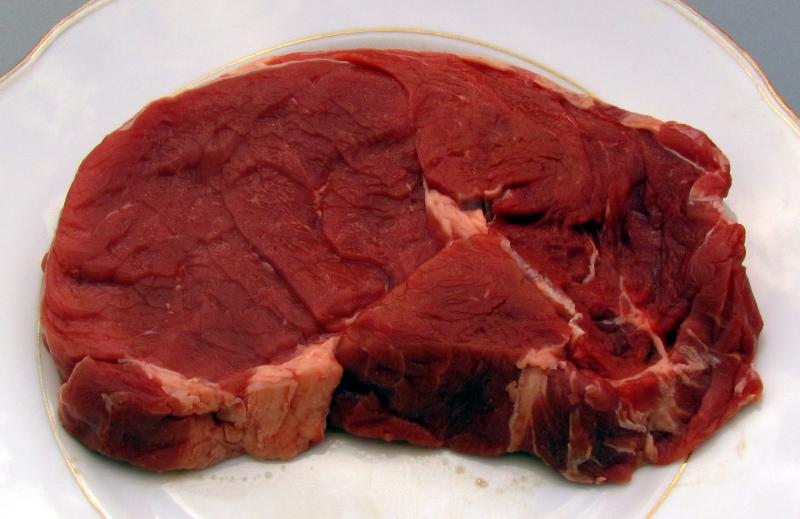 Boeuf, entrecôte, crue.