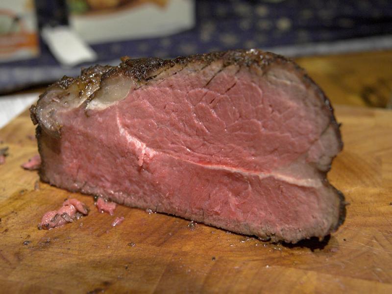 Boeuf, rosbif, rôti/cuit au four.