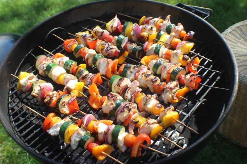 Brochette de boeuf.
