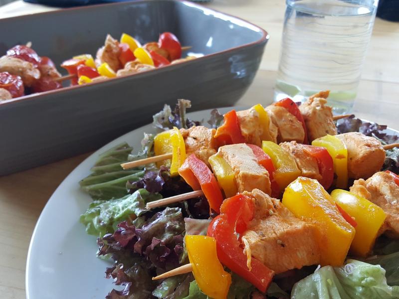 Brochette de volaille.