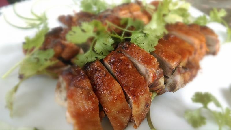 Canard, viande, rôtie/cuite au four.