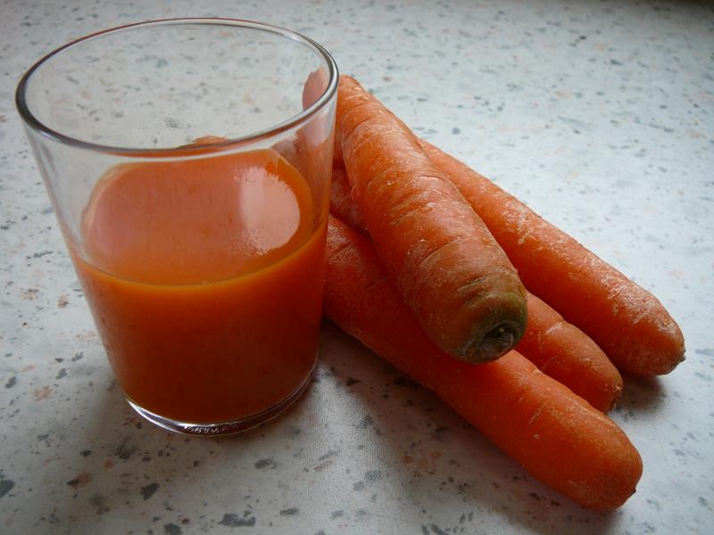 Jus de carotte, pur jus.