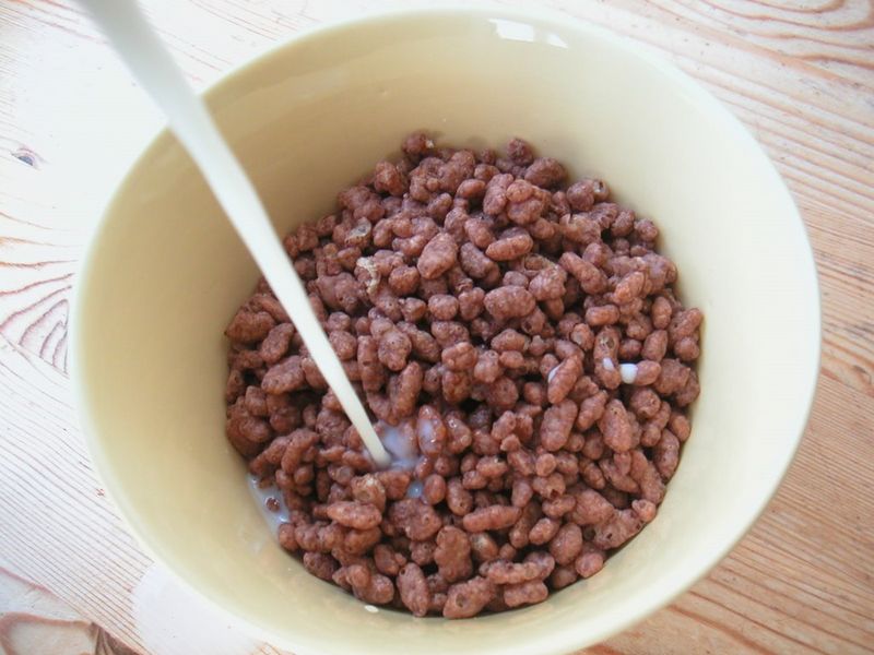 Icône de céréales pour petit déjeuner chocolatées, non fourrées