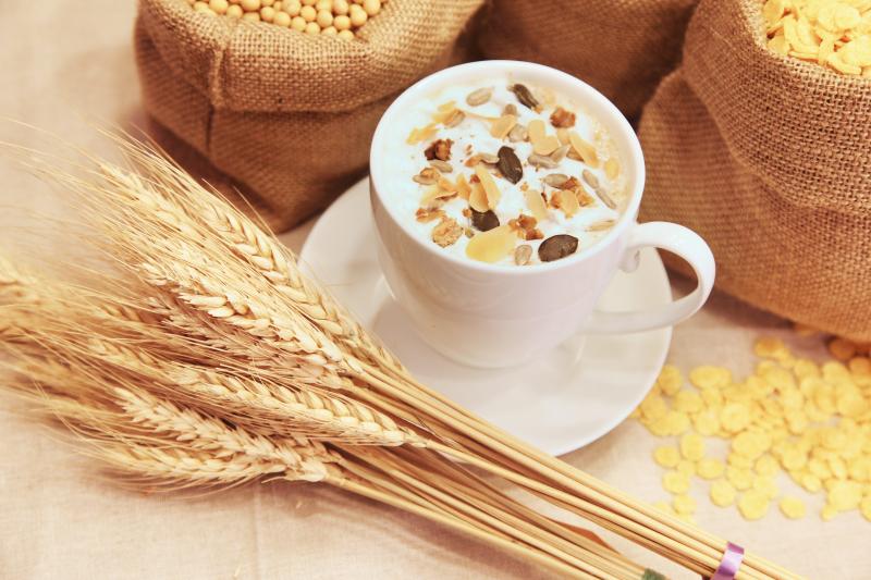 Photo dun bol de céréales pour petit déjeuner 