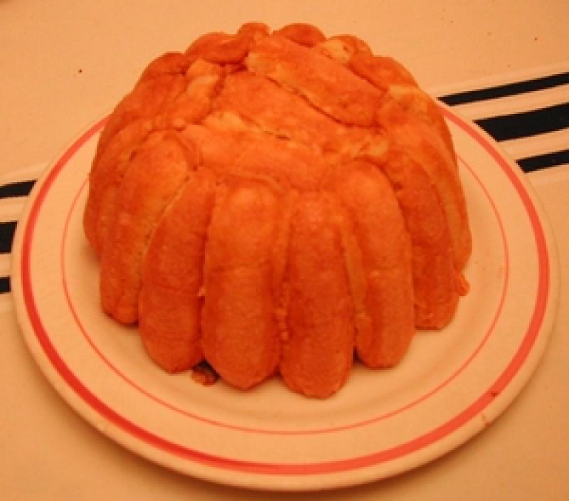 Photo d'une charlotte aux fruits.