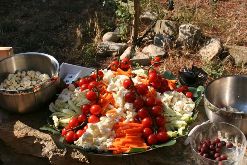 Crudité, sans assaisonnement (aliment moyen).