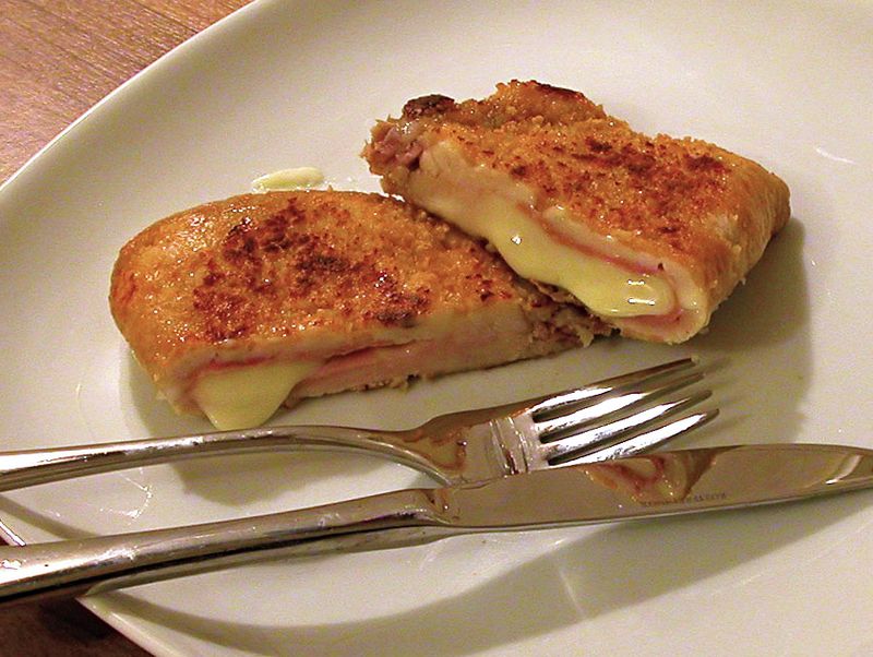 Photo de fromage pané au jambon