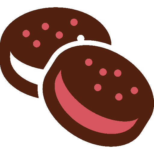 Dessin de génoise sèche fourrée aux fruits et nappée de chocolat