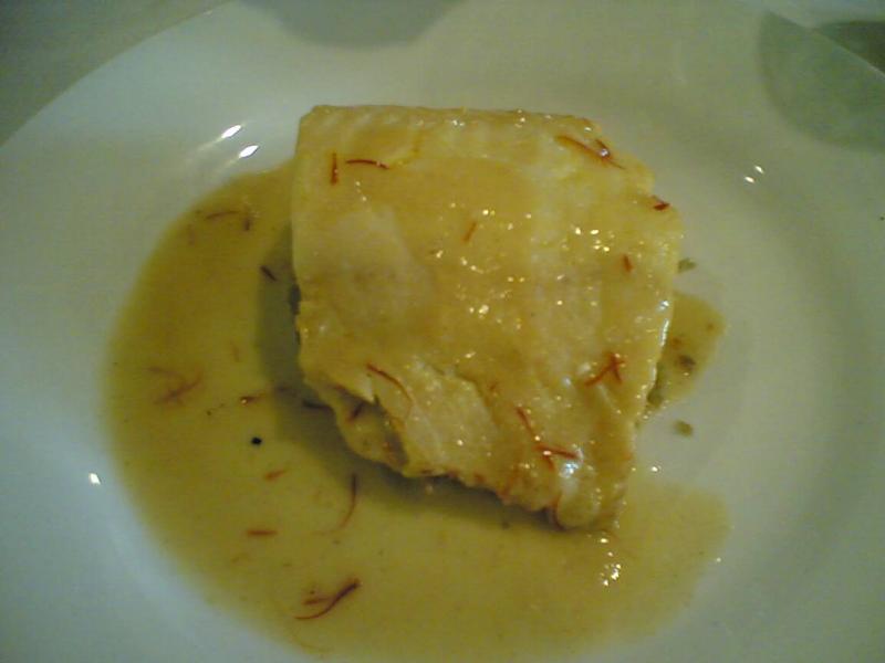 Haddock (fumé) ou églefin fumé, au safran.
