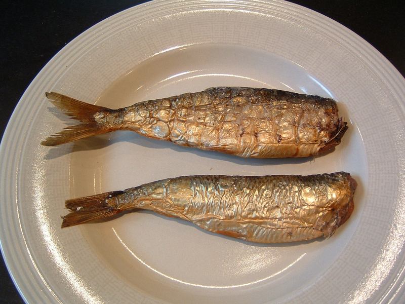 Photo de hareng, grillé
