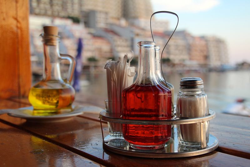 Icône d' huile combinée, mélange d'huile d'olive et de graines