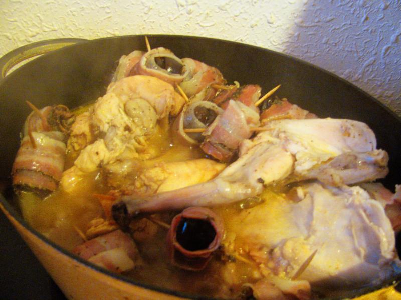 Photo de lapin, viande cuite.