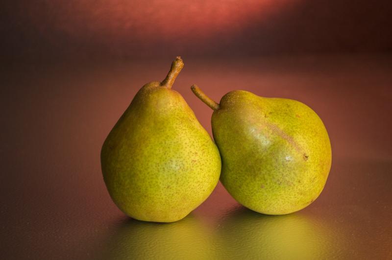 Poire, pulpe, crue.