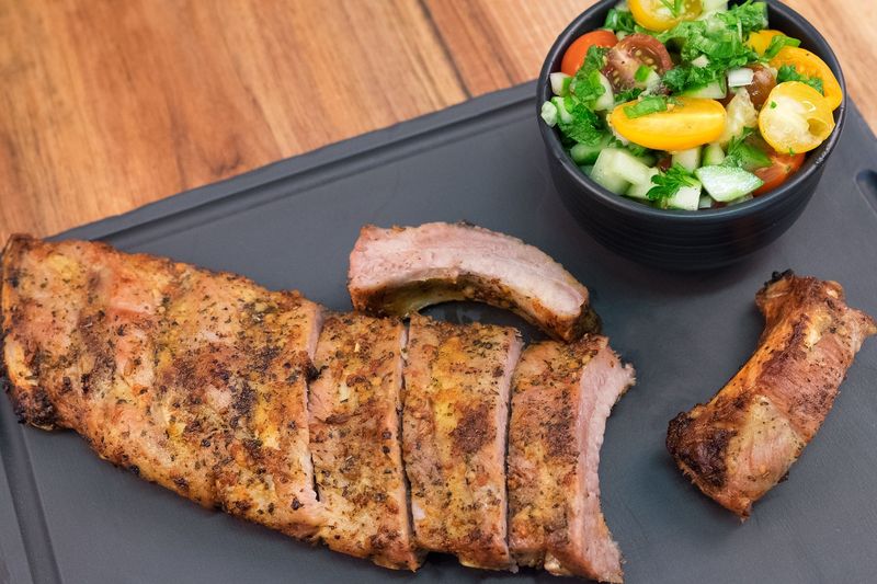 Photo d'escalope de jambon de  porc, cuite