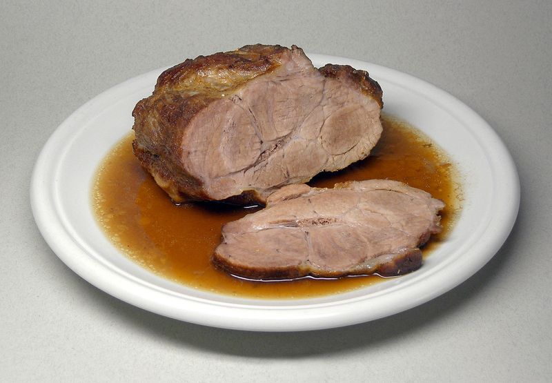 Photo de rôti de porc cuit
