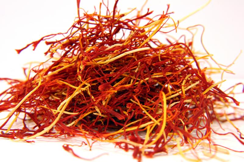 Photo de brins de safran.
