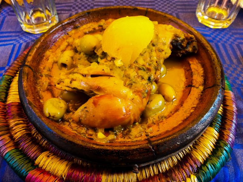Photo de tajine de poulet.