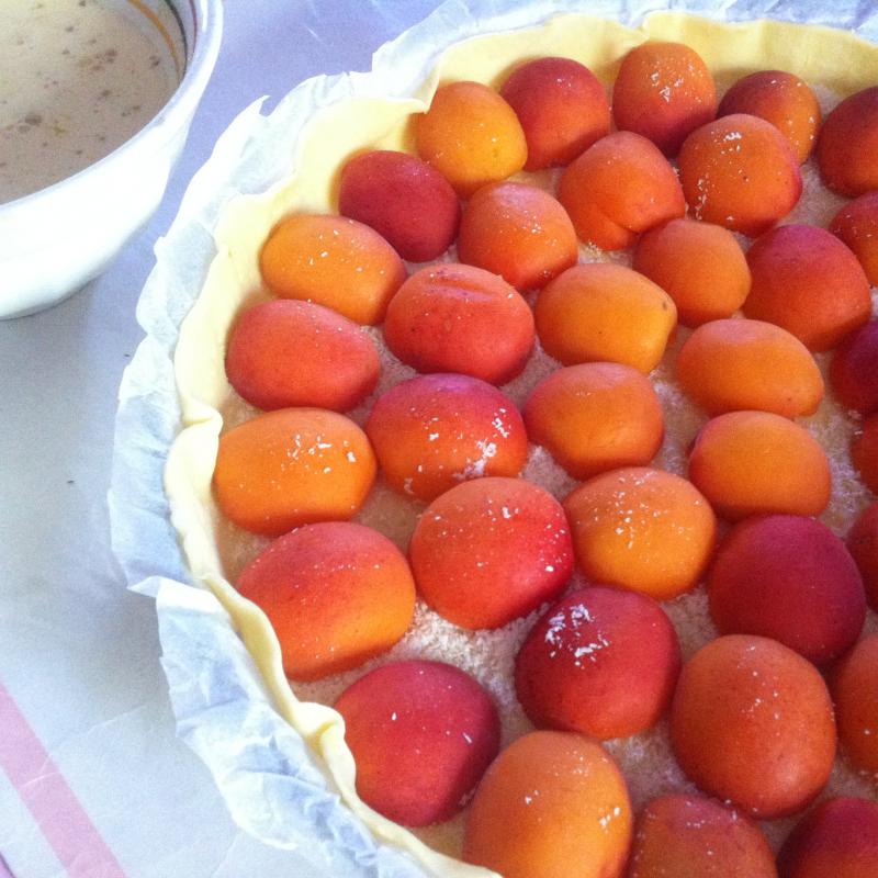 Tarte aux abricots.