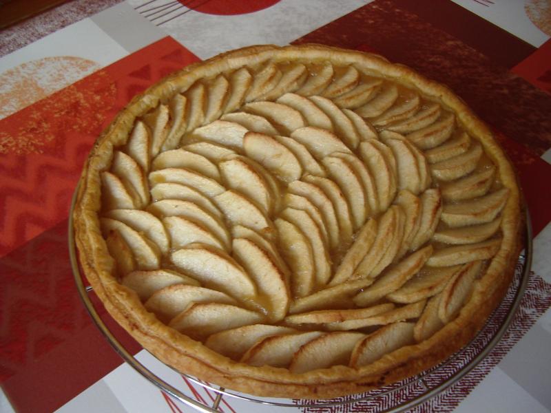 Photo d'une tarte aux pommes.