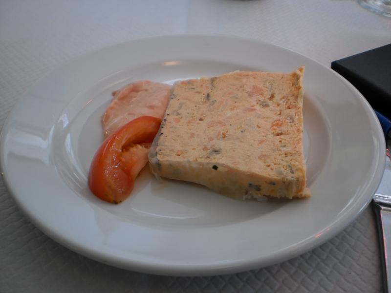 Photo d'une part de terrine de poisson