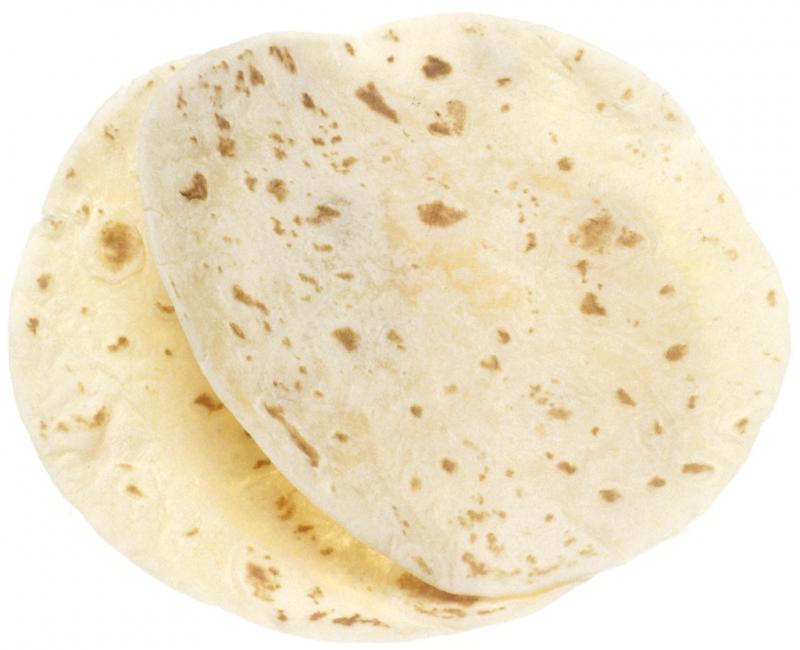Tortilla souple (à garnir), à base de blé.