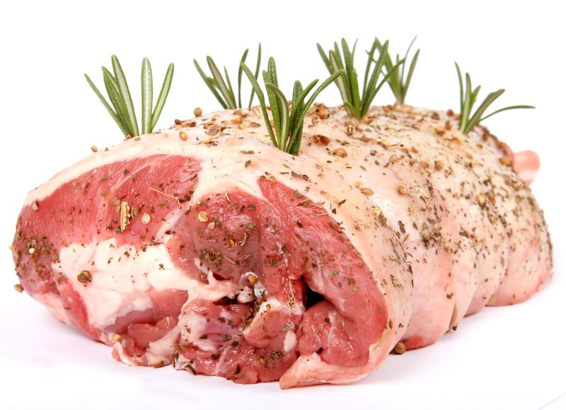 Photo de noix de veau crue.