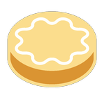  image de l'aliment Biscuit moelleux fourré à l'orange et enrobé de sucre glace