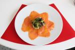 image de l'aliment Carpaccio de saumon avec marinade