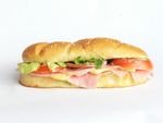  image de l'aliment Sandwich baguette, jambon, emmental, beurre
