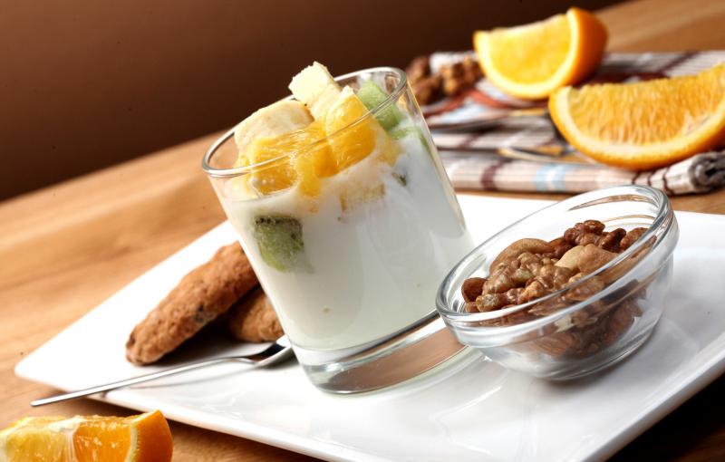 Photo de yaourt, lait fermenté ou spécialité laitière, aux céréales, 0% MG.