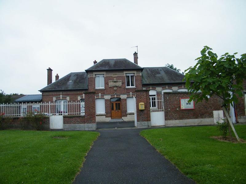 La mairie d'Ablaincourt-Pressoir.