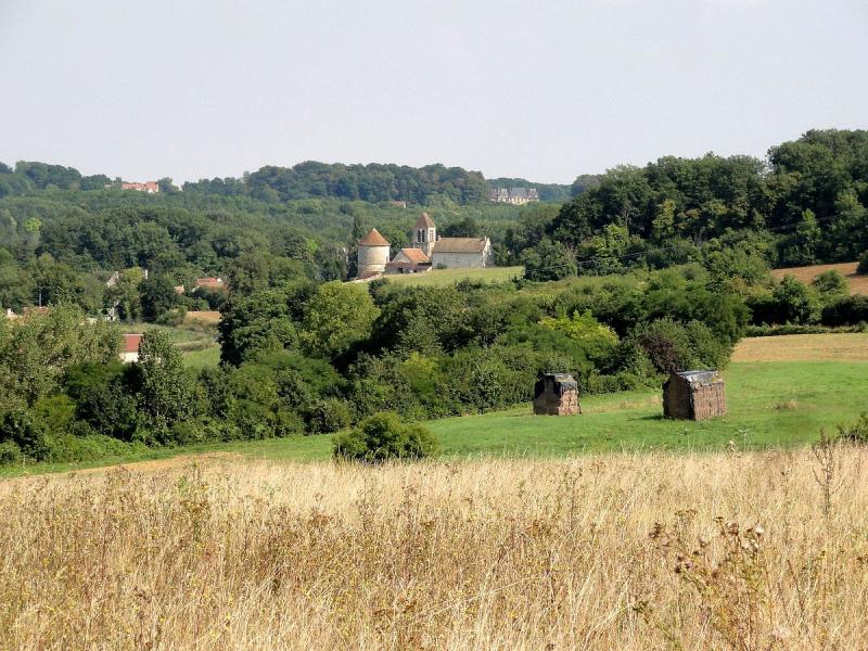 Vue sur le village depuis le sud-ouest.