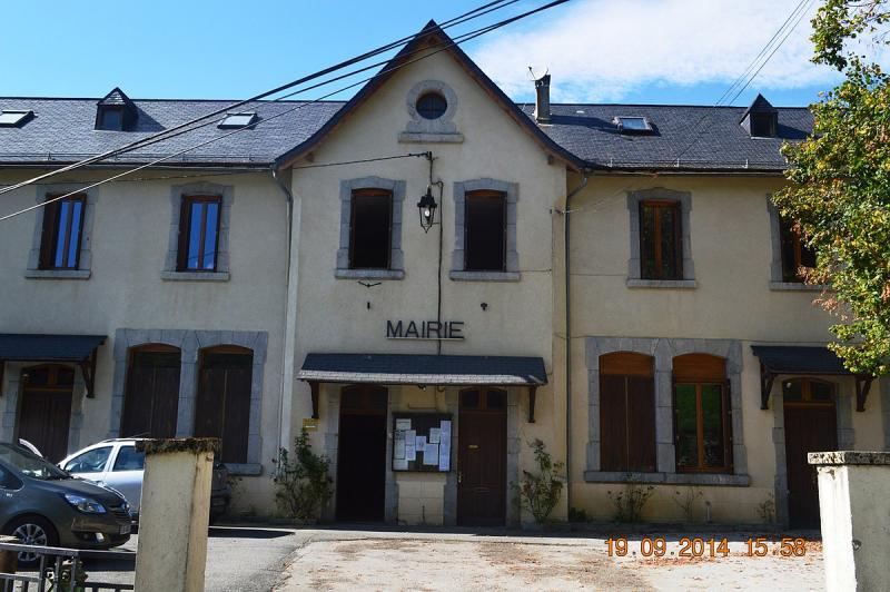 Hôtel de ville d'Aleu, dans le département de l'Ariège. 