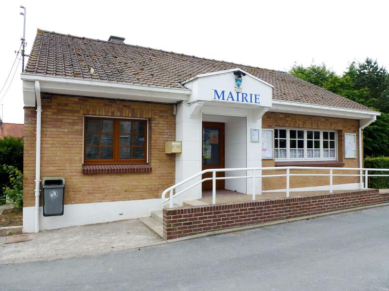 Mairie de la commune d'Ames, dans le déoartement du Pas-de-Calais.