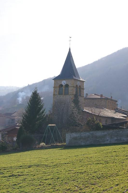 Église de la commune d'Ancy, dans le département du Rhône .