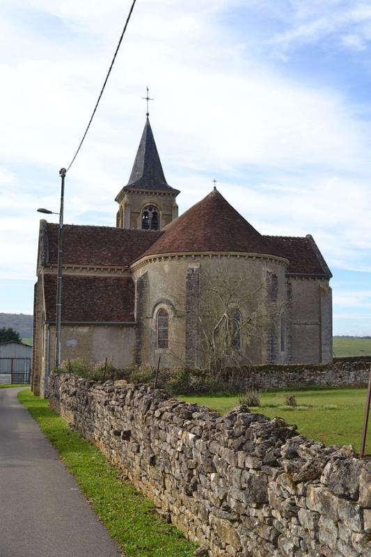 L'église d Arzembouy, dans le département de la Nièvre.