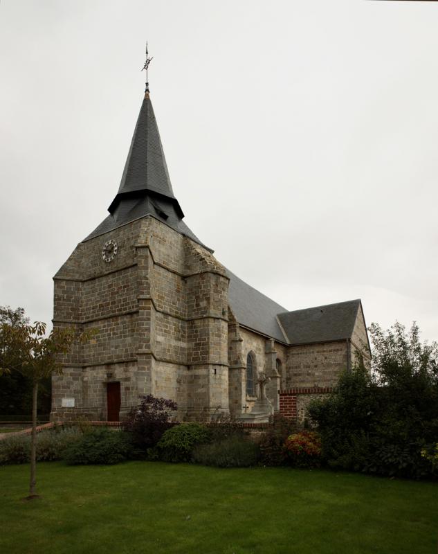 Église Saint-André-Saint-Côme-Saint-Damien, à Auberville-la-Manuel, dans le département de la Seine-Maritime,.