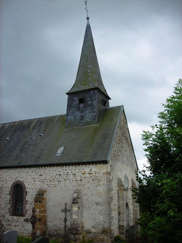 L' église des Authieux-du-Puits, dans le département de l'Orne.