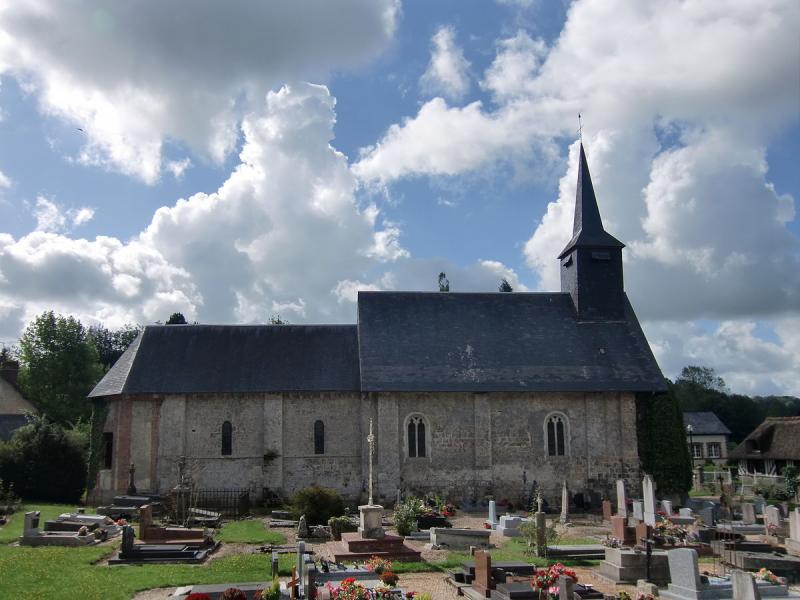 L'église de Bailleul-la-Vallée, dans le département de l'Eure.