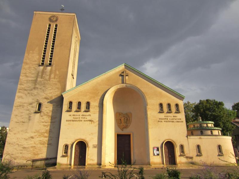 Photo de l'église Sainte-Croix du Le Ban-Saint-Martin, , en région Grand-Est.              