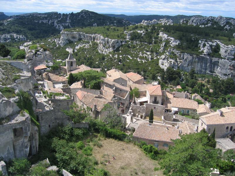 Vue générale des Baux-de-Provence.