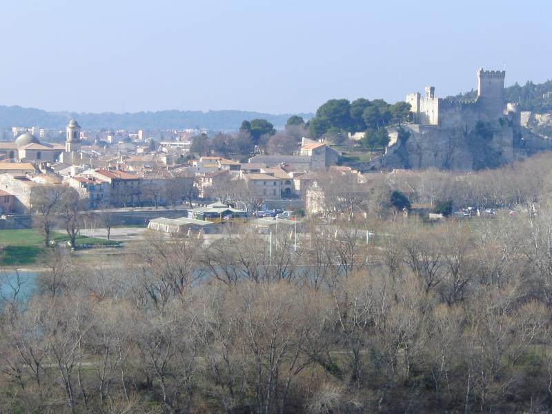 Beaucaire vue du chateau du Roi René à Tarascon