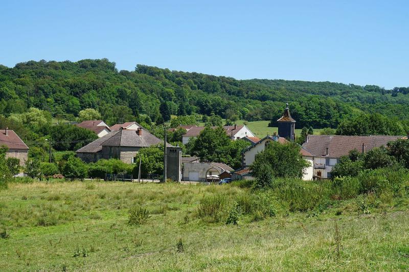Vue générale de Betoncourt-lès-Brotte, dans le département de la Haute-Saône.