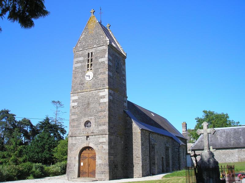  L'église Saint-Martin à Beuvrigny, dans le département de la Manche.