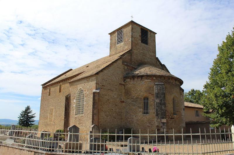 Église Saint-Martin de Bey dans le département de l'Ain.