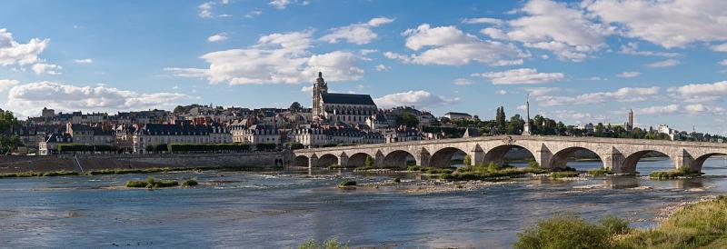 Photo de la vue générale de Blois, en région Centre-Val de Loire. 