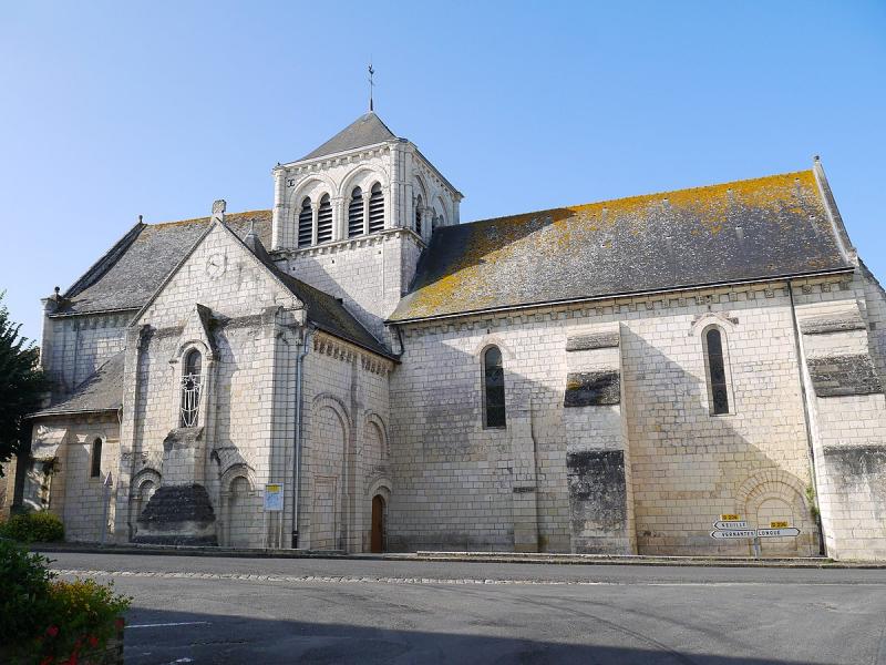 L'église Notre-Dame de Blou, dans le département de la Maine-et-Loire.